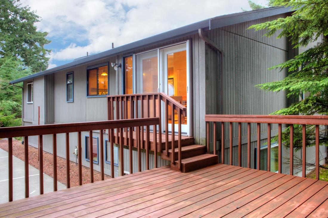 hardwood decks.