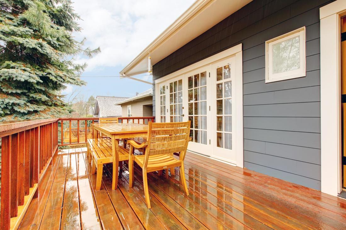 pine decks.